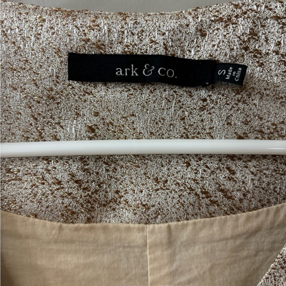 Ark & Co Gold Textured Babydoll Dress - Picture 2 of 6